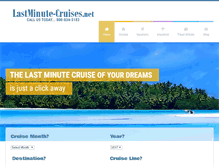 Tablet Screenshot of lastminute-cruises.net